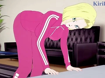 Android 18 and I have intense sex in the bedroom. - Dragon Ball Hentai