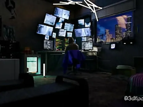 Welcome to vr Nexus 3 neon dreams with sexy girl. Cyberpunk style