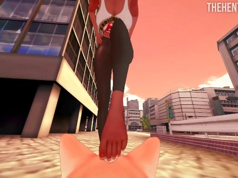 YORUICHI WILL SATISFY YOU WITH HER FEET AND FAT ASS ? BLEACH HENTAI