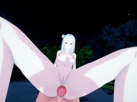 EMILIA AND SUBARU COWGIRL FUCK HENTAI RE:ZERO