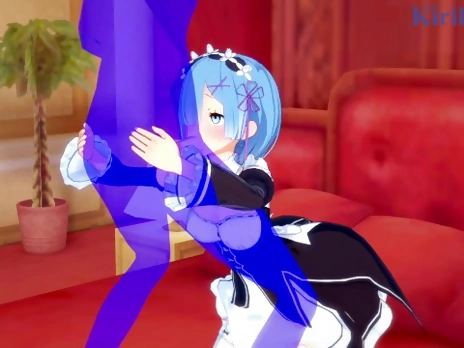 Rem and I have deep fucking in the bedroom. - Re:Zero Hentai