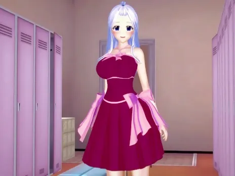 Fairy Tail - Mirajane x Erza POV Lesbian 3D Hentai