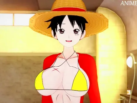 ONE PIECE MONKEY D LUFFY GENDER BENDER ANIME HENTAI 3D UNCENSORED